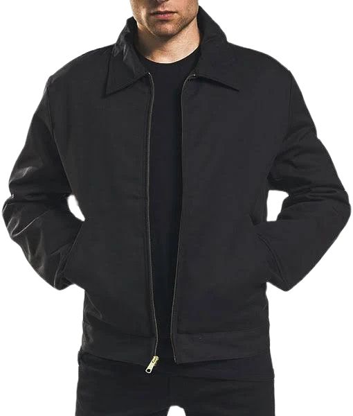 Carhartt Men's Regular Medium Black Cotton Midweight Jackets/Pullovers  J140-BLK - The Home Depot