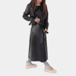 Matilda Leather Duster Coat - Image 3