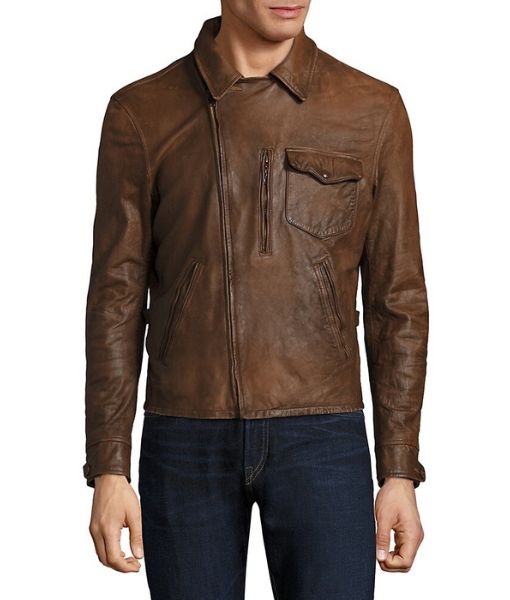 Escape from the New York Snake Plissken Brown Vintage Leather Jacket ...