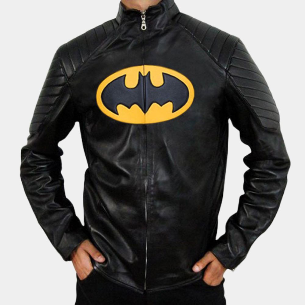 Michael Keaton's Batman Leather Jacket - Front View