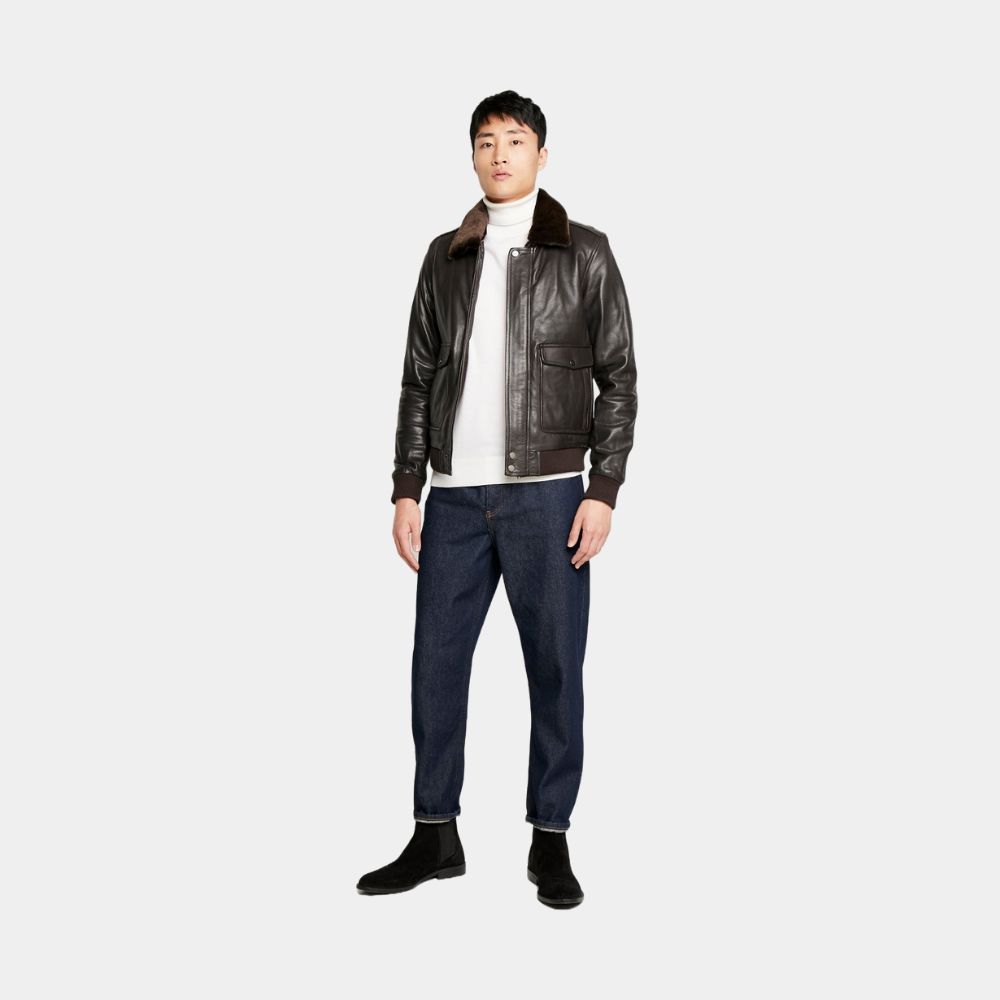 The Thing MacReady Brown G-1 Leather Bomber Jacket - SAFYD