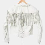 Sharon White Fringe Jacket - Image 4
