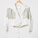 Ordinary Angels Sharon Stevens White Fringe Jacket - Front View