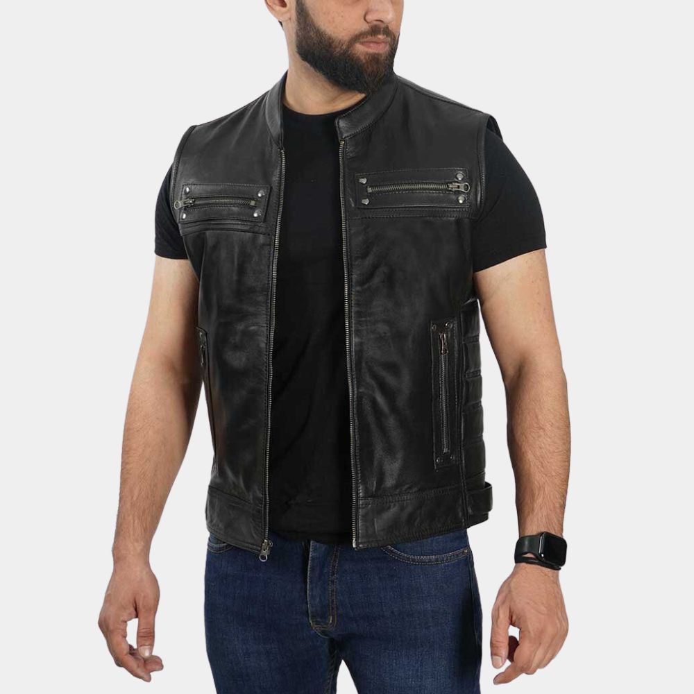 Burgundy Leather Half Sleeves T-shirt Shoulder Zip Unisex | Mens Leather  Shirt in Half Sleeves | Womens Leather T shirt burgundy – Movenera
