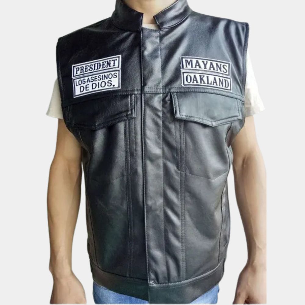 Ezekiel Reyes Mayans MC Leather Vest - SAFYD