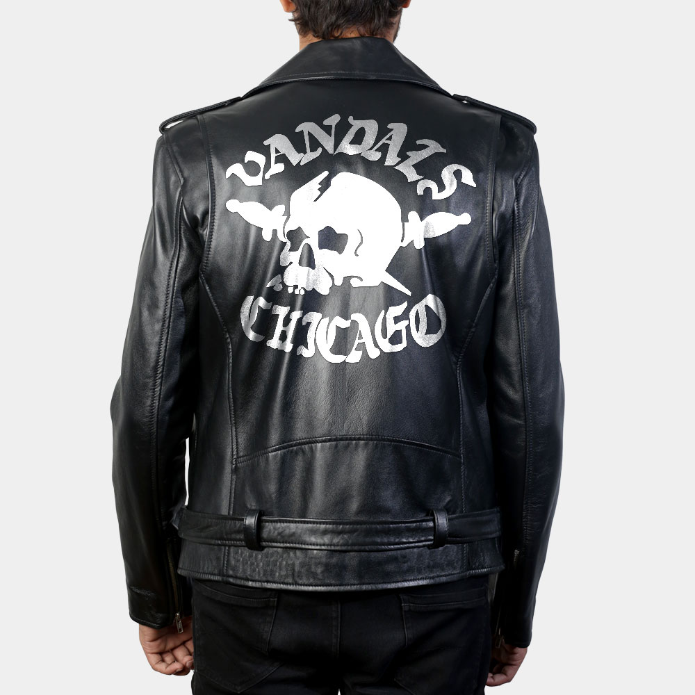 Chicago Vandals Johnny Leather Biker Jacket