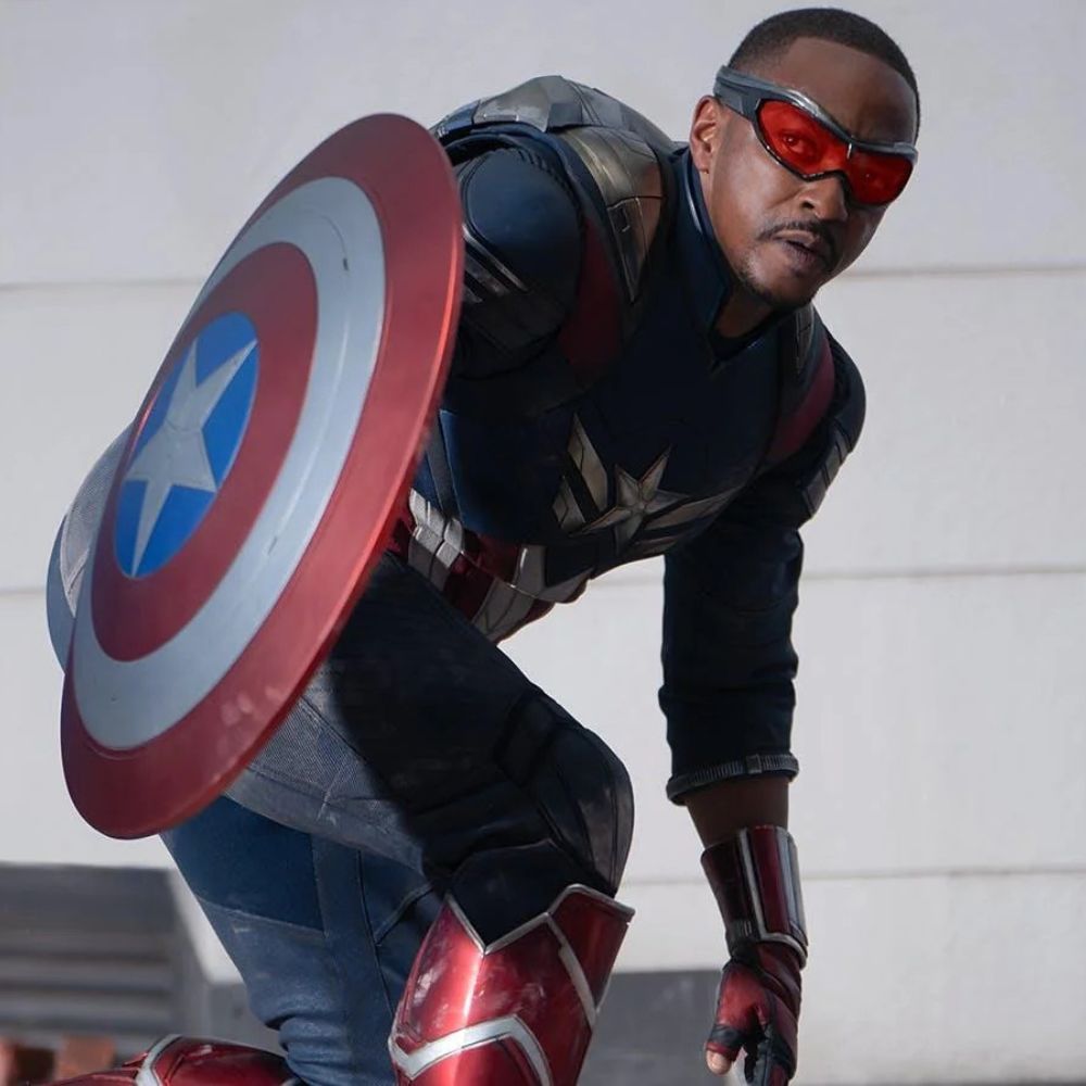 Captain America Sam Wilson New Suit Jaccket aka Anthony Mackie Brave New World Jacket-Front View