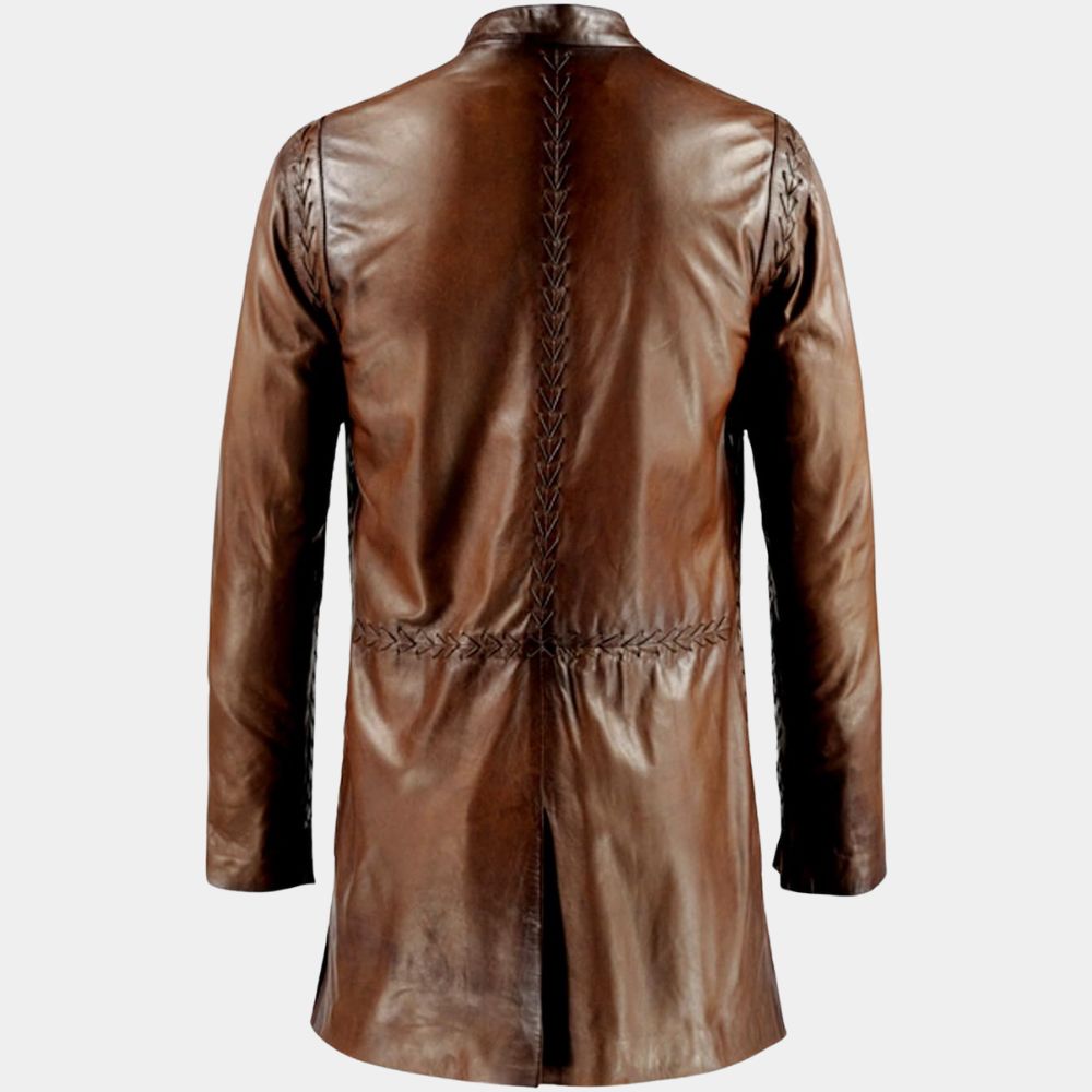 LOTR Aragorn Brown Leather Coat | The Lord of the Rings Trilogy Viggo ...