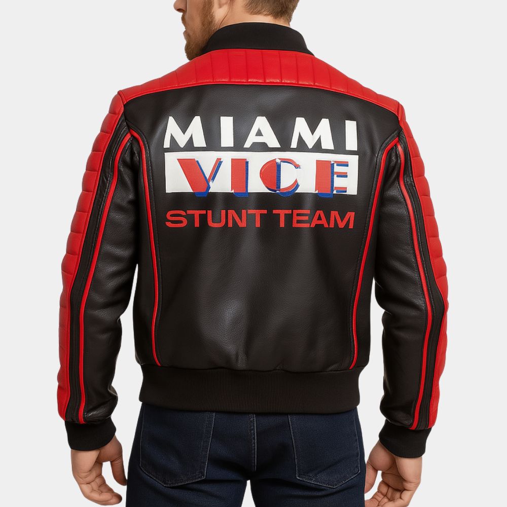 the fall guy ryan gosling stunt team jacket in real leather