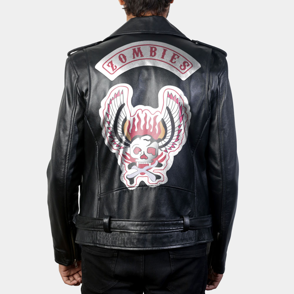 Post Malone Zombies Black Leather Jacket