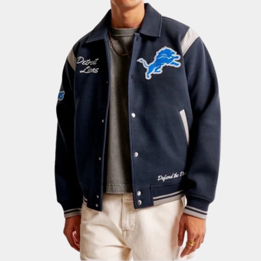 Detroit Lions Defend The Den Varsity Jacket