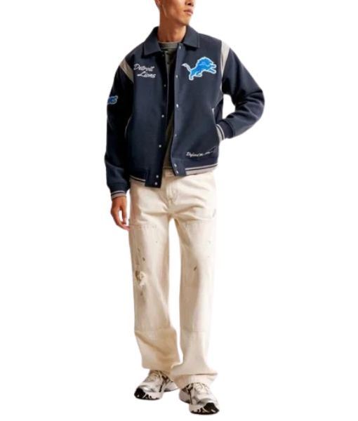 Detroit Lions Defend the Den Letterman Jacket