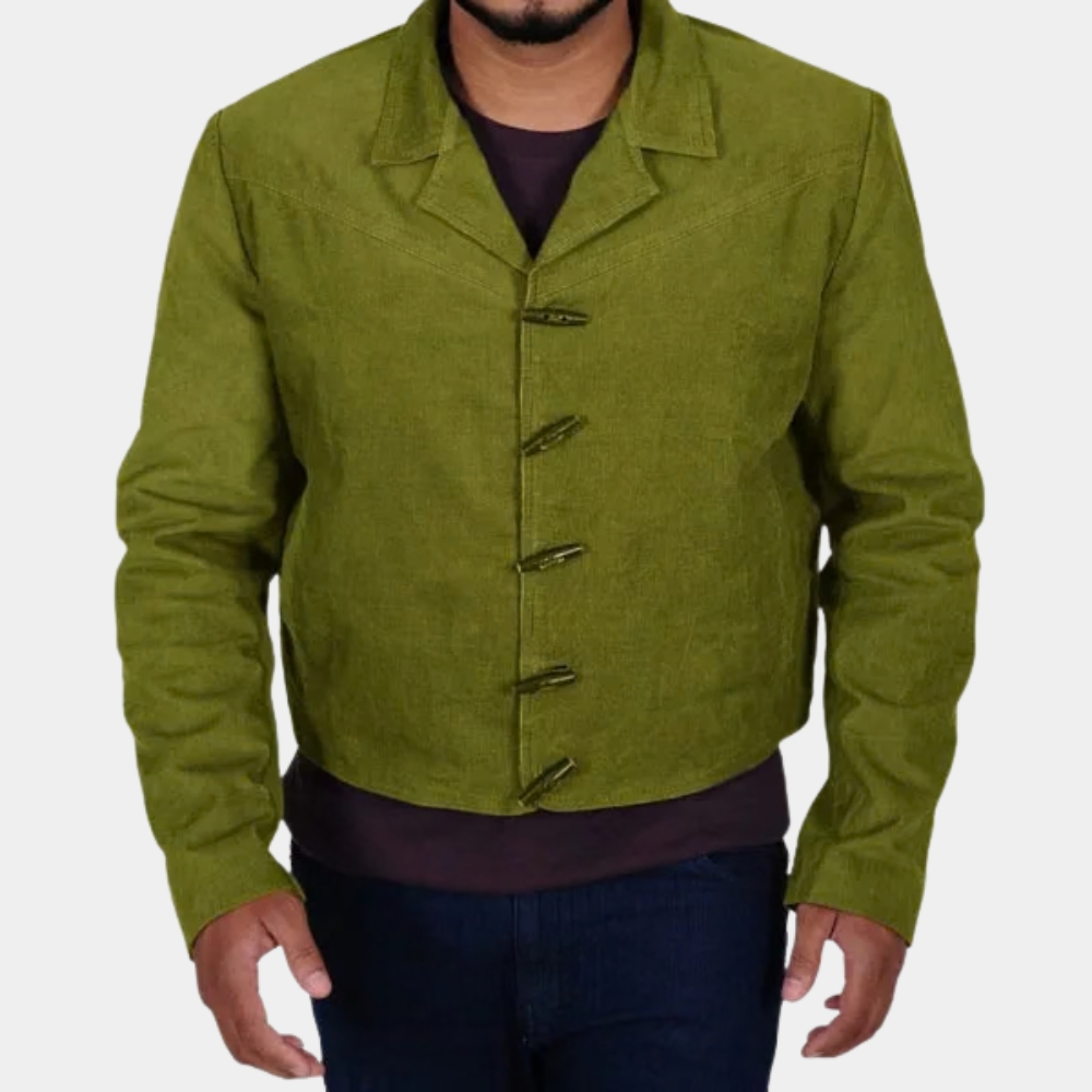 Django Green Wool Coat