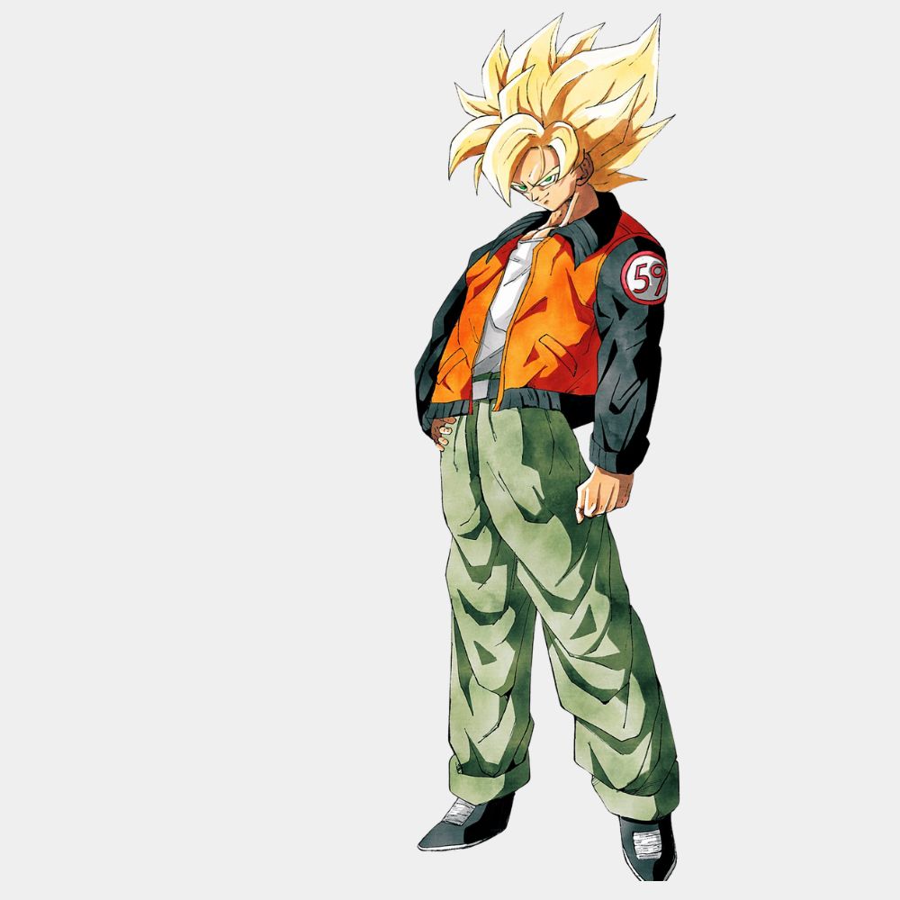 Dragon Ball Z Goku Orange and Black Leather Jacket - Front View