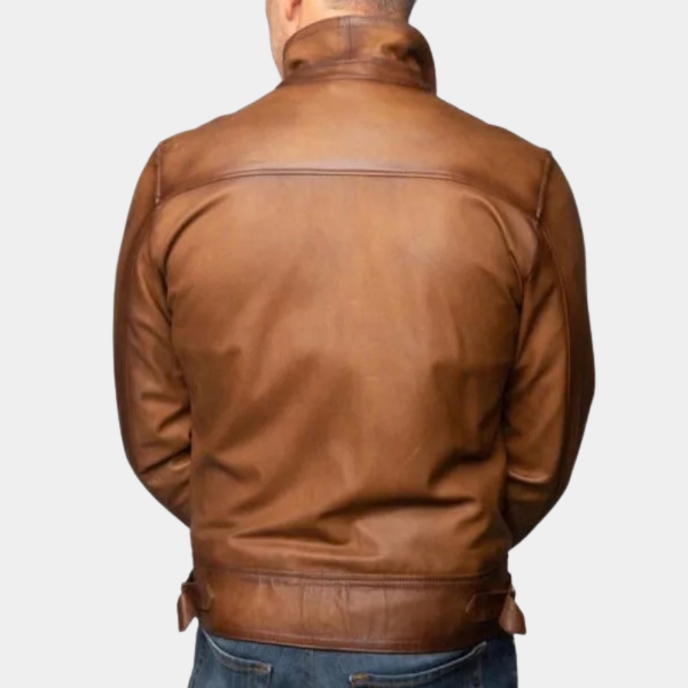 Howard Hughes Brown Bomber Jacket