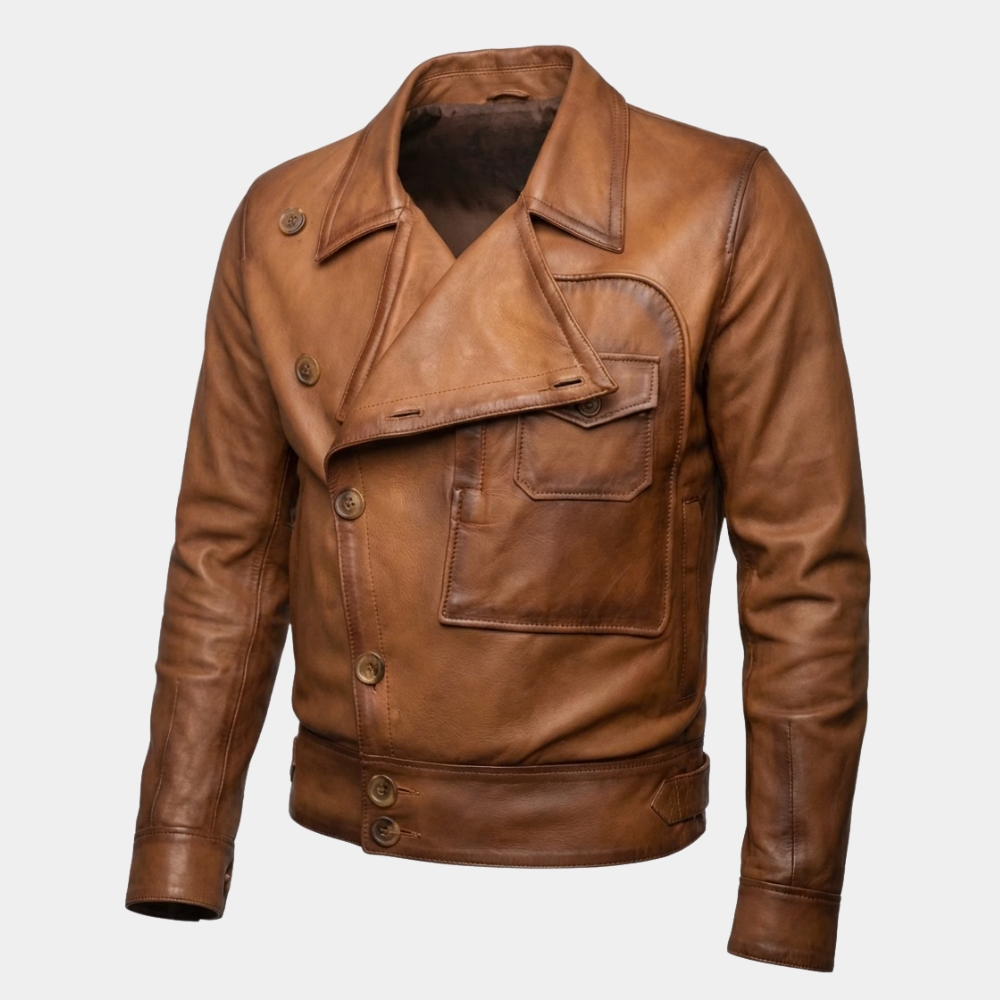 Howard Hughes Brown Bomber Jacket