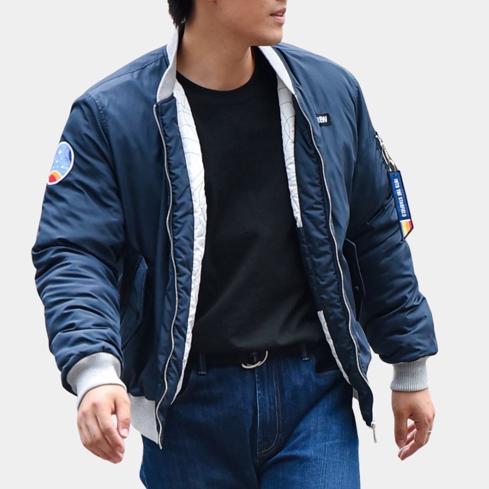 Video Game Starfield Bomber Jacket - Front View