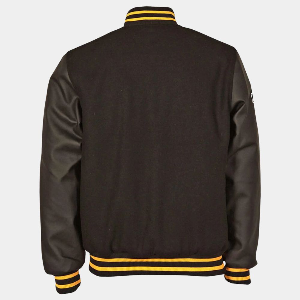 Pittsburgh Pirates Black Varsity Jacket - Image 3