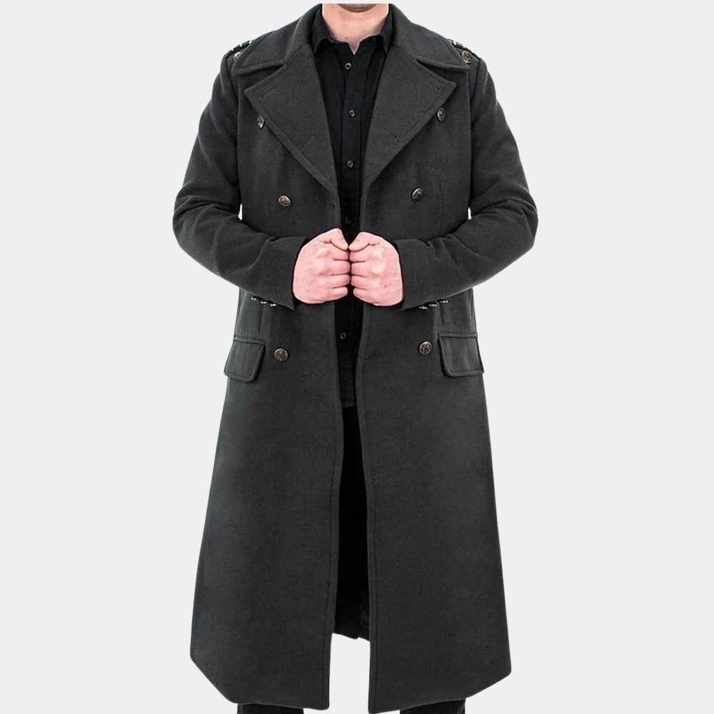 Torchwood Captain Jack aka John Barrowman Grey Coat - Front View