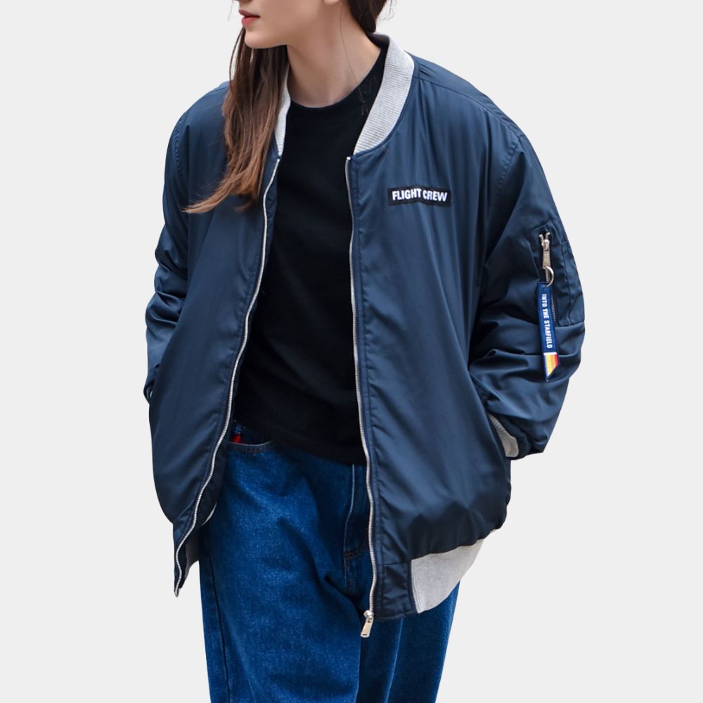 Video Game Starfield Blue Bomber Jacket - Image 7