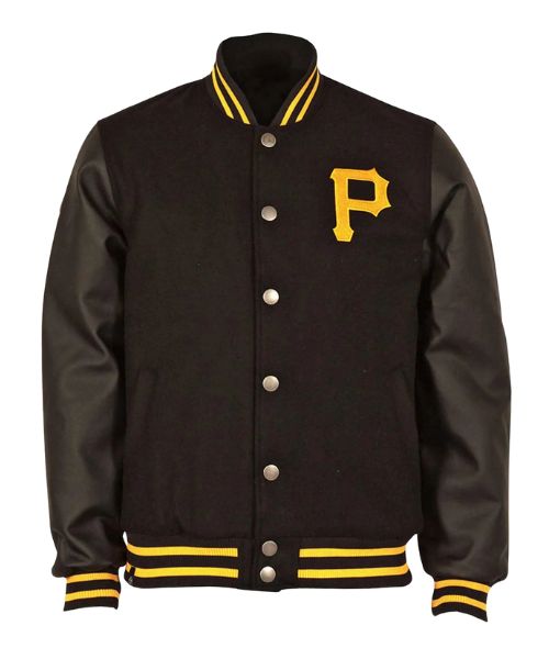Pittsburgh Pirates Black Varsity Jacket