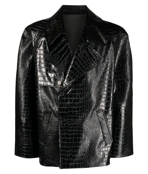 Shell Kate Hudson Black Leather Jacket