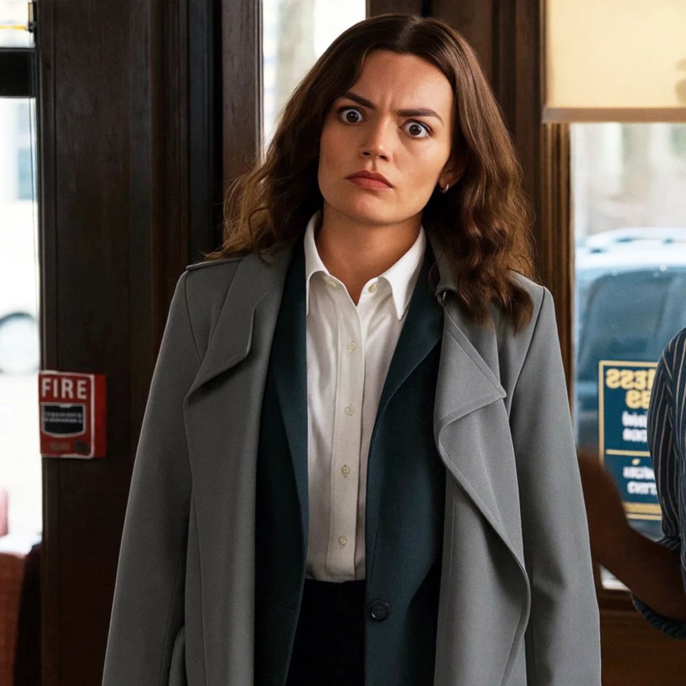 Ella McCay Emma Mackey Trench Coat - Image 4