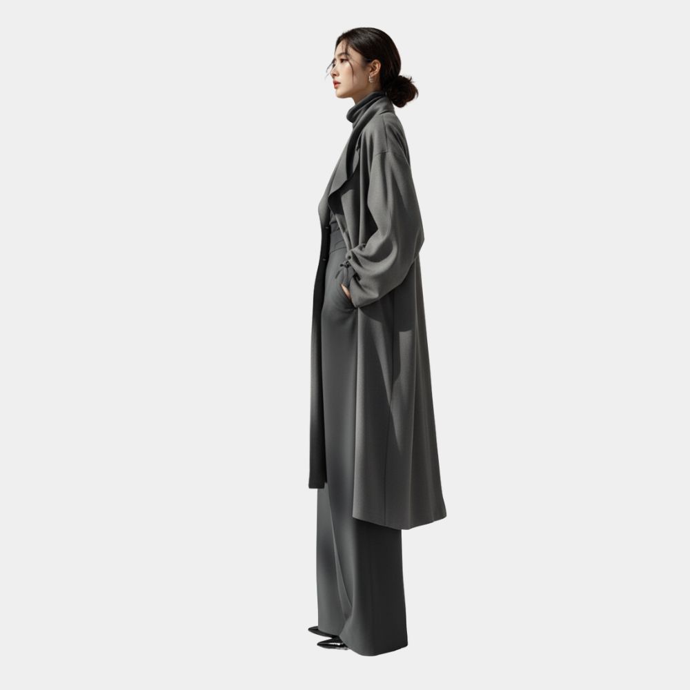 Ella McCay Emma Mackey Trench Coat - Image 3