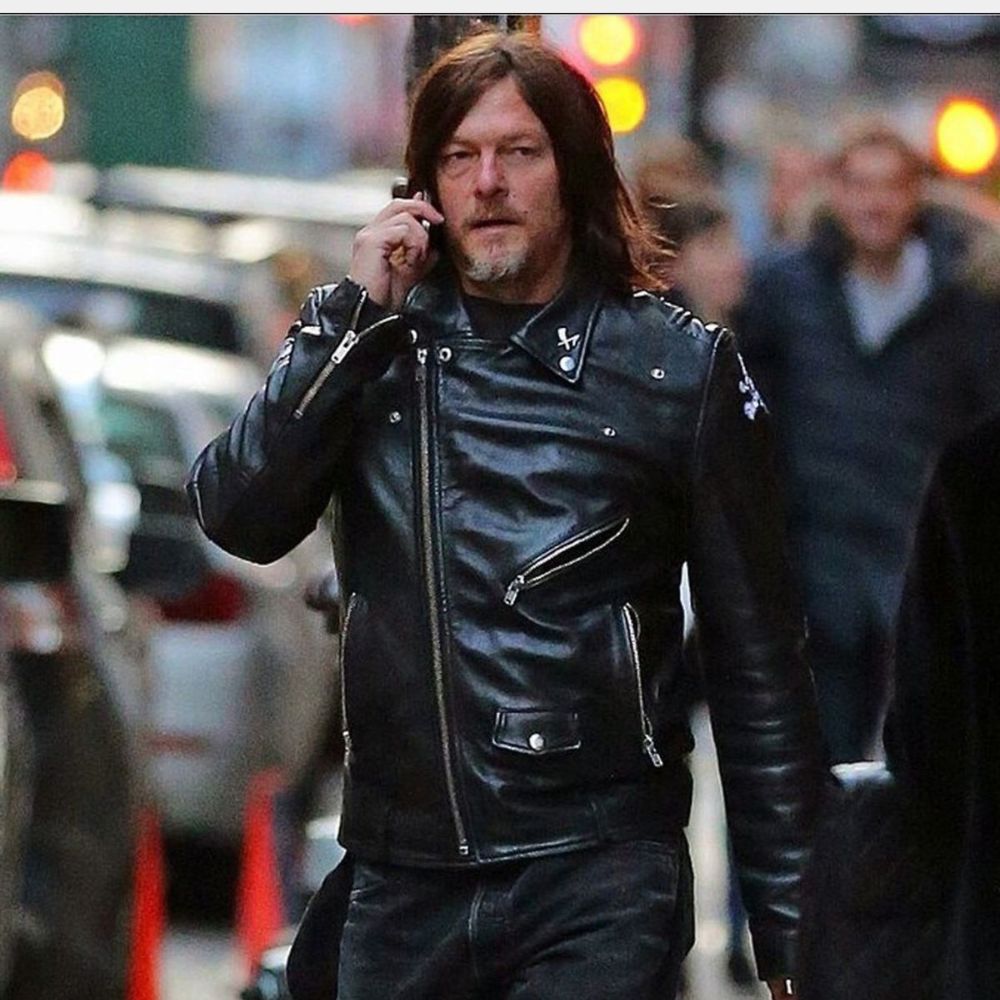 Norman Reedus Judas Biker Leather Jacket - Image 5