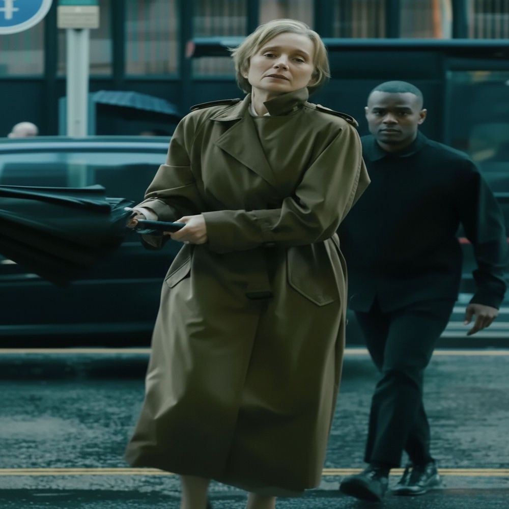 Slow Horses Kristin Scott Thomas Trench Coat - Image 4