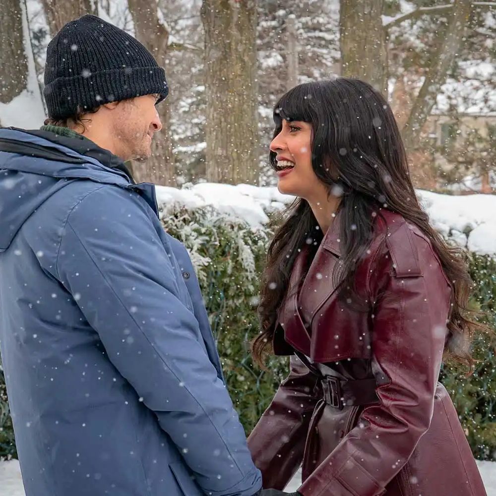 A Merry Little Ex-Mas Jameela Jamil Coat - Image 5