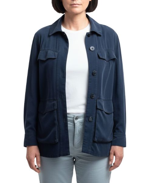 Pluribus Carol Blue Cotton Jacket