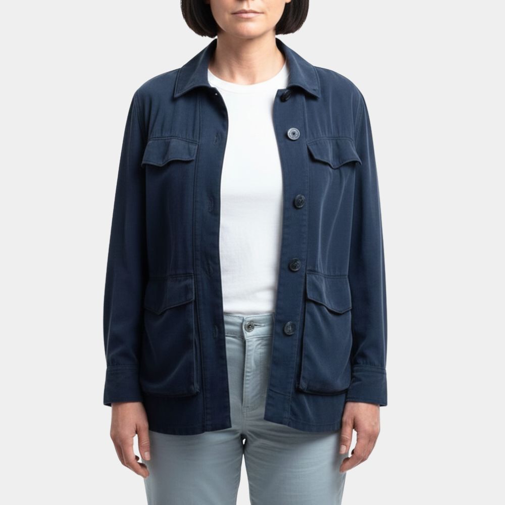 Pluribus Episode 4 Rhea Seehorn Blue Cotton Jacket