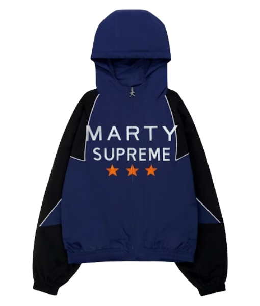 Marty Supreme Blue Warm Up Jacket