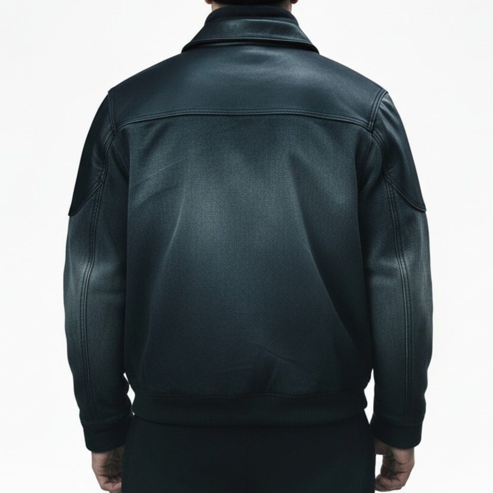 Jim Hopper Season 05 Finale leather Patches Jacket