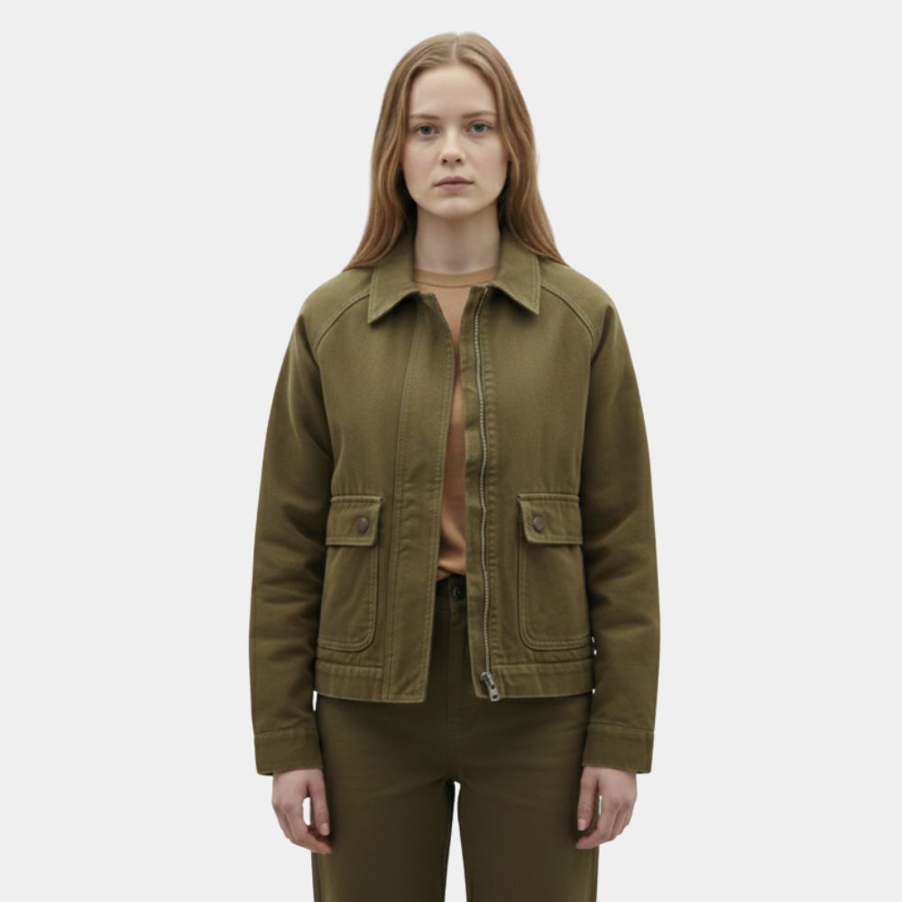 Turbulence Hera Hilmar (Emmy) Brown Suede Jacket - Front View