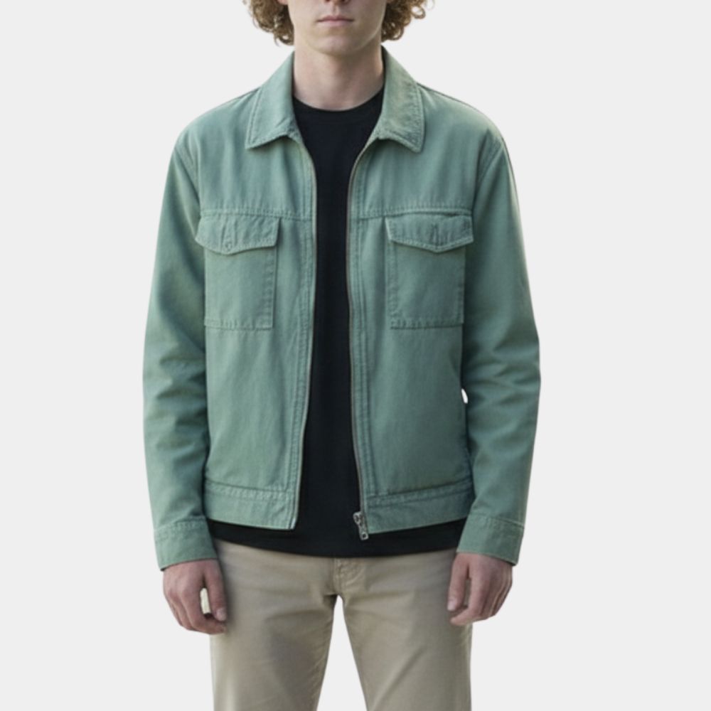 Percy Jackson Green Cotton Jacket - Front View