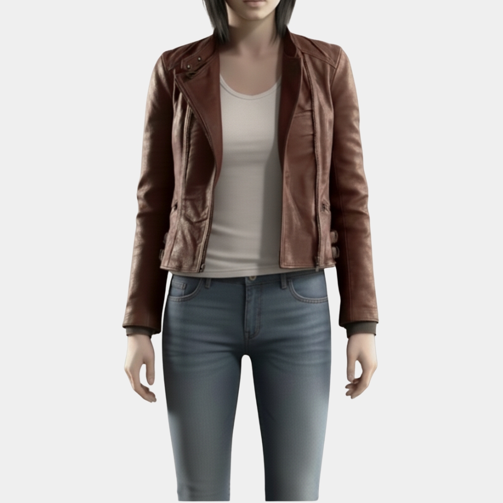 Resident Evil: Requiem Grace Ashcroft Brown Leather Jacket