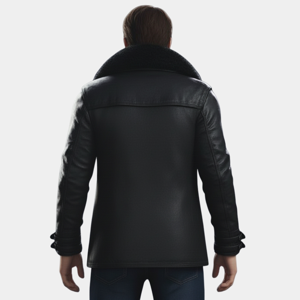 Resident Evil: Requiem Leon S. Kennedy Black Leather Jacket